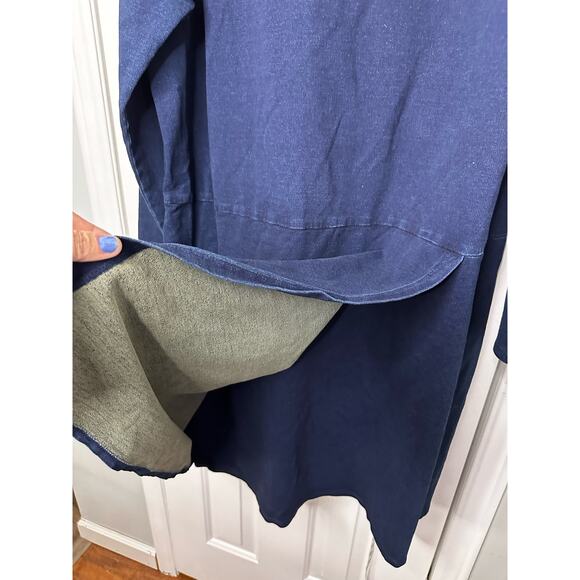 Pure Jill Indigo Plus Size Denim sheath Dress plus 3x 54” Bust x 44” L - Picture 5 of 9